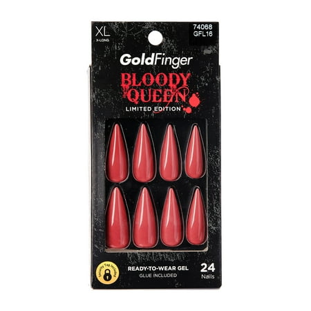Gold Finger Special Colors Limited Edition Nails - Dry Rose GC01X | Nude Press-On Nails Kit with Pink Gel Glue