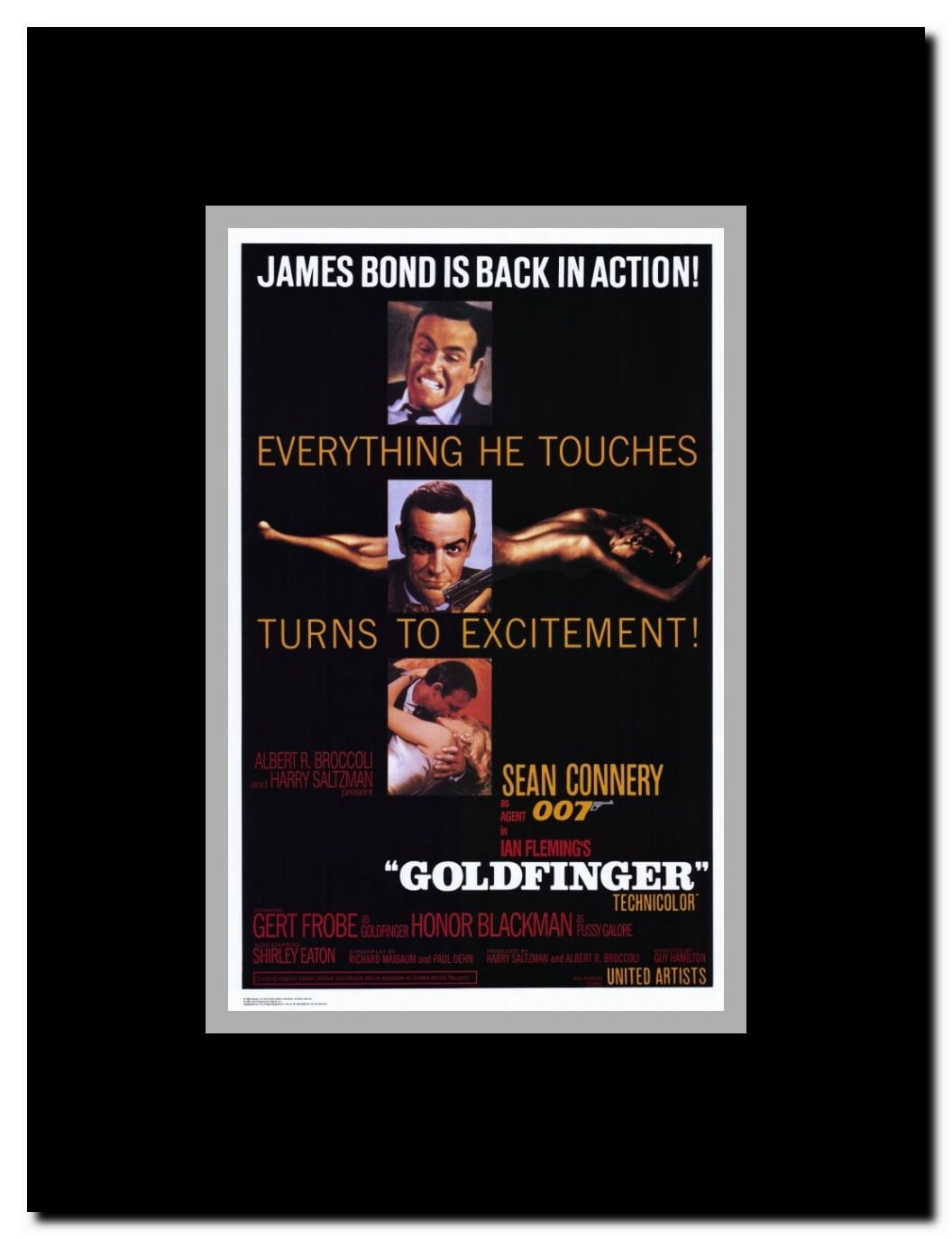Goldfinger Framed Movie Poster