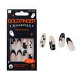 thumbnail image 1 of Goldfinger Limited Edition Halloween Instant Gel Nail 24 Set - Black Magic, Peeping Cat Stars and Paws Glow in the Dark Press On Nails Spooky Designs, 1 of 11