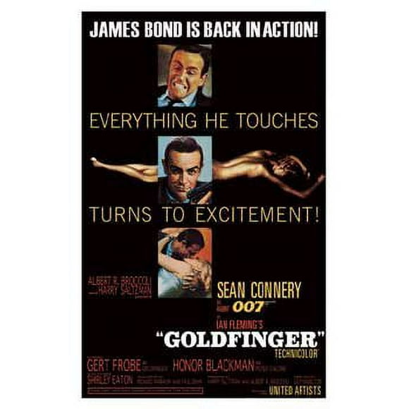 Goldfinger Movie Poster James Bond New 24x36