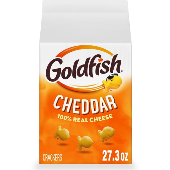 Goldfish Cheddar Cheese Crackers, 27.3 oz Carton