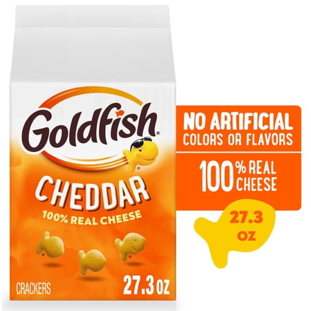 Goldfish Cheddar Cheese Crackers, 27.3 oz Carton