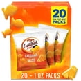 thumbnail image 1 of Goldfish Cheddar Cheese Crackers, Baked Snack Crackers, 1 oz on-The-Go Snack Packs, 20 Count Box, 1 of 10