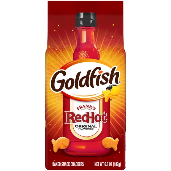 Goldfish Franks RedHot Snack Crackers, 6.6 oz Bag
