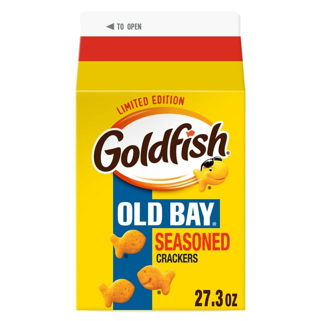 Goldfish Crackers, Limited Edition Old Bay Seasoned Snack Crackers, 27.3 oz