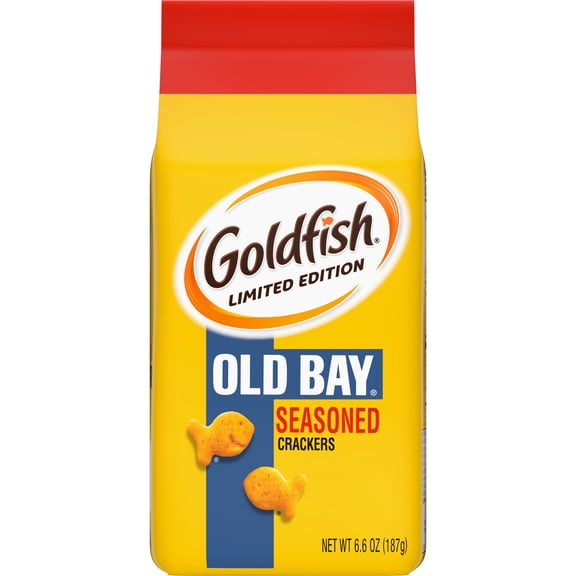 Goldfish Crackers, Limited Edition Old Bay Seasoned Snack Crackers, 6.6 oz. Bag