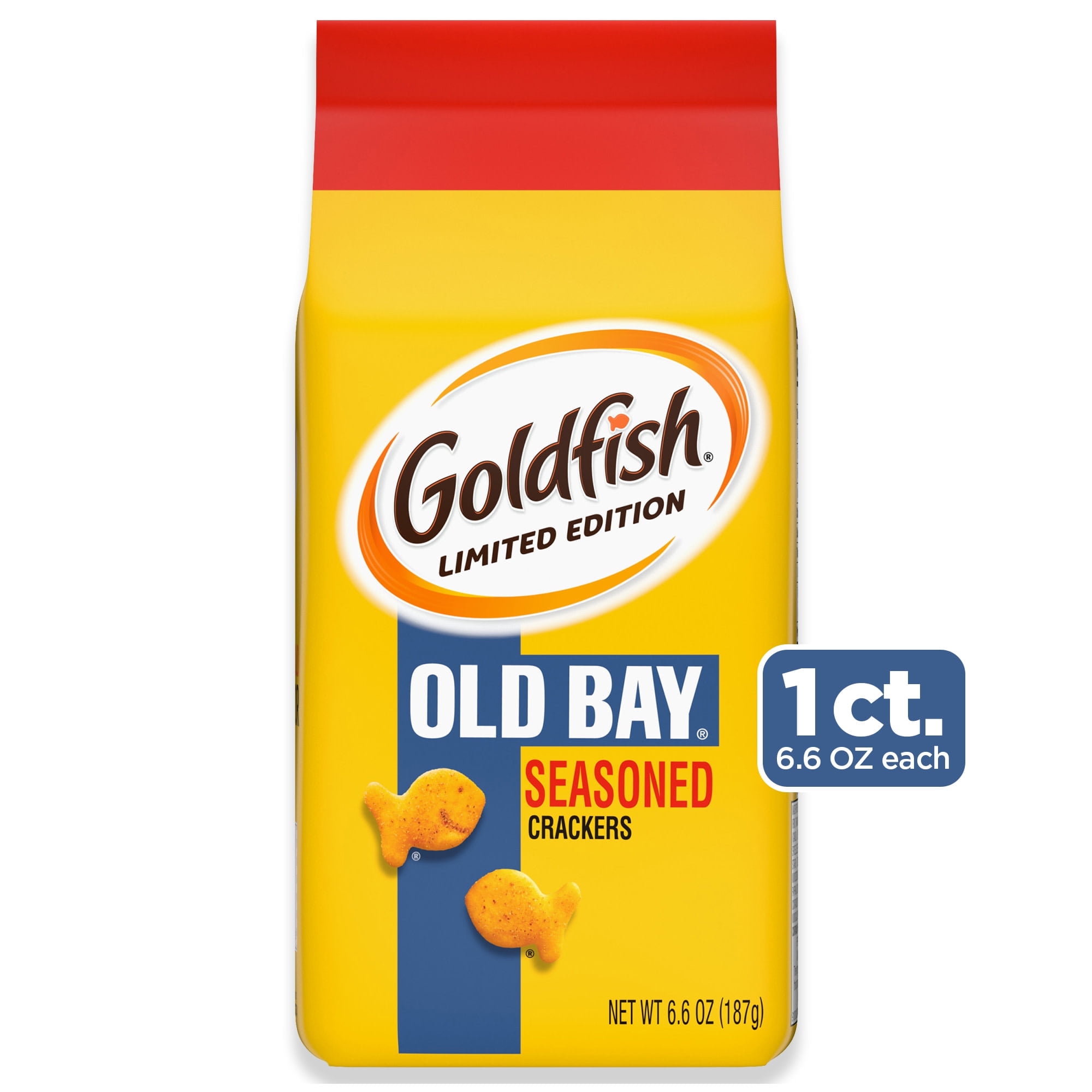Goldfish Crackers, Limited Edition Old Bay Seasoned Snack Crackers, 6.6 oz. Bag
