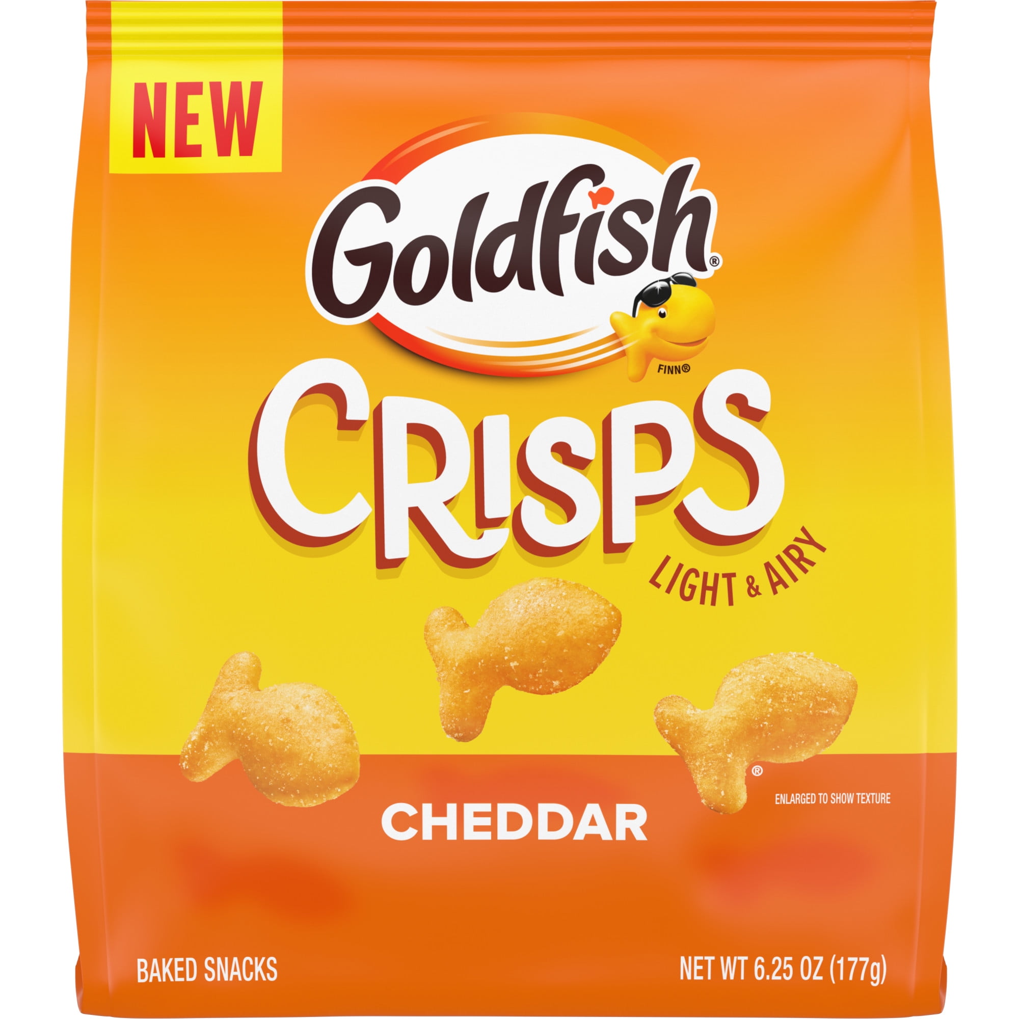 Goldfish Crisps, Cheddar Flavored, 6.25oz bag - Walmart.com