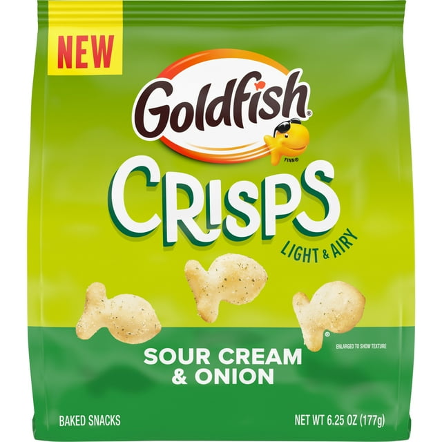 Goldfish Crisps, Sour Cream & Onion, 6.25oz bag