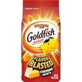 thumbnail image 1 of Goldfish Flavor Blasted Cheddar Jack'd Crackers, Snack Crackers, 6.6 oz bag ( Pack of 3 ), 1 of 1