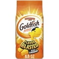 thumbnail image 1 of Goldfish Flavor Blasted Xtra Cheddar Cheese Crackers, Baked Snack Crackers, 6.6 oz Bag(pack of 4), 1 of 5