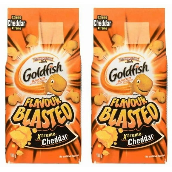 Goldfish Flavor Blasted Xtreme Cheddar Crackers, 180g (2 Pack)