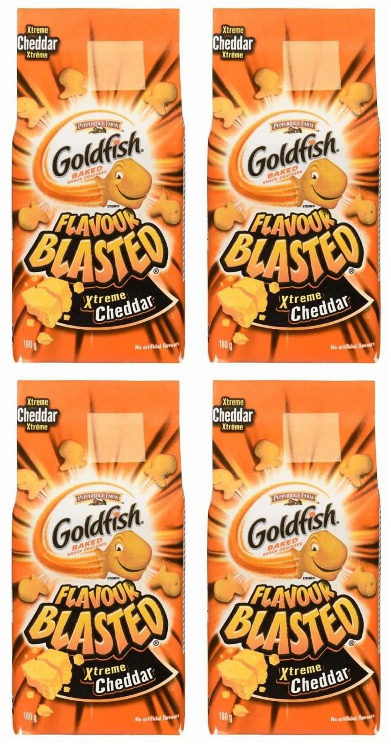 Goldfish Flavor Blasted Xtreme Cheddar Crackers, 180g (4 Pack