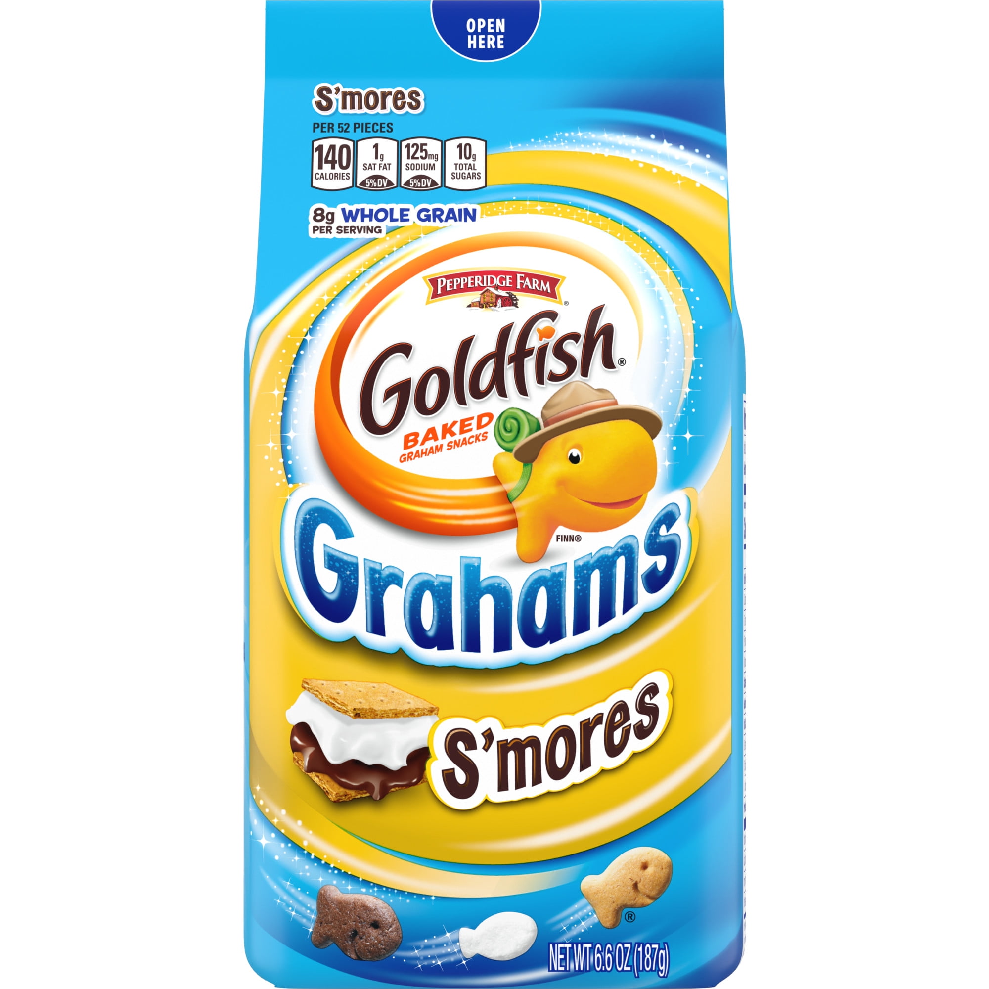 Goldfish Grahams S'mores Crackers, Snack Crackers, 6.6 oz Bag
