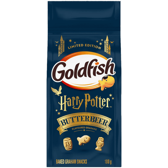 Goldfish Harry Potter Butterbeer Butterscotch Flavored Grahams, 180g/6.3 oz