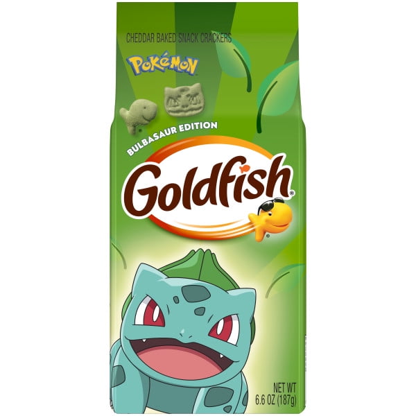 Goldfish Goldfish Pokémon Bulbasaur Edition Cheddar Crackers — product image