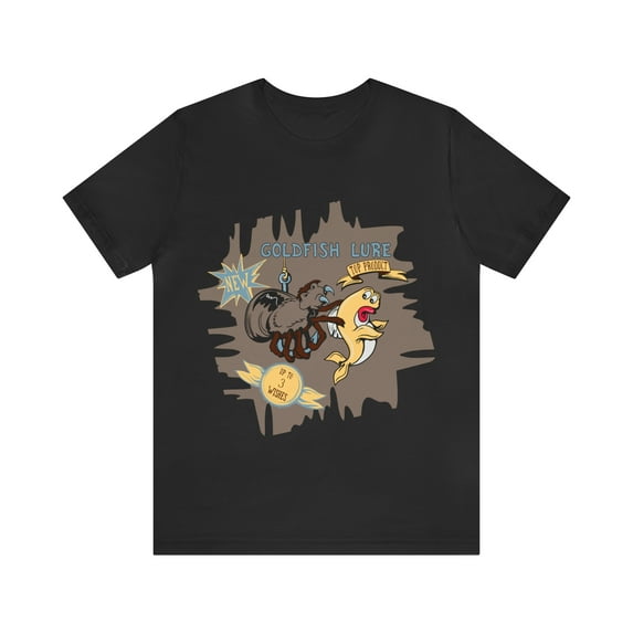 Goldfish Lure New Top Product Up To Three Wishes Bella+Canva 3001 Tee