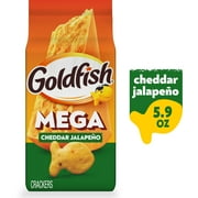 Goldfish Mega Bites Cheddar Jalapeno Crackers, 5.9 oz Bag