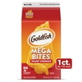 thumbnail image 1 of Goldfish Mega Bites, Sharp Cheddar Crackers, 26.7 oz Carton, 1 of 13