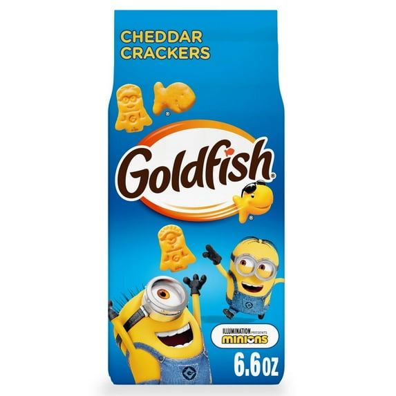 Goldfish Minions Shaped Cheddar Crackers Bag - 6.6oz - Pack of 2