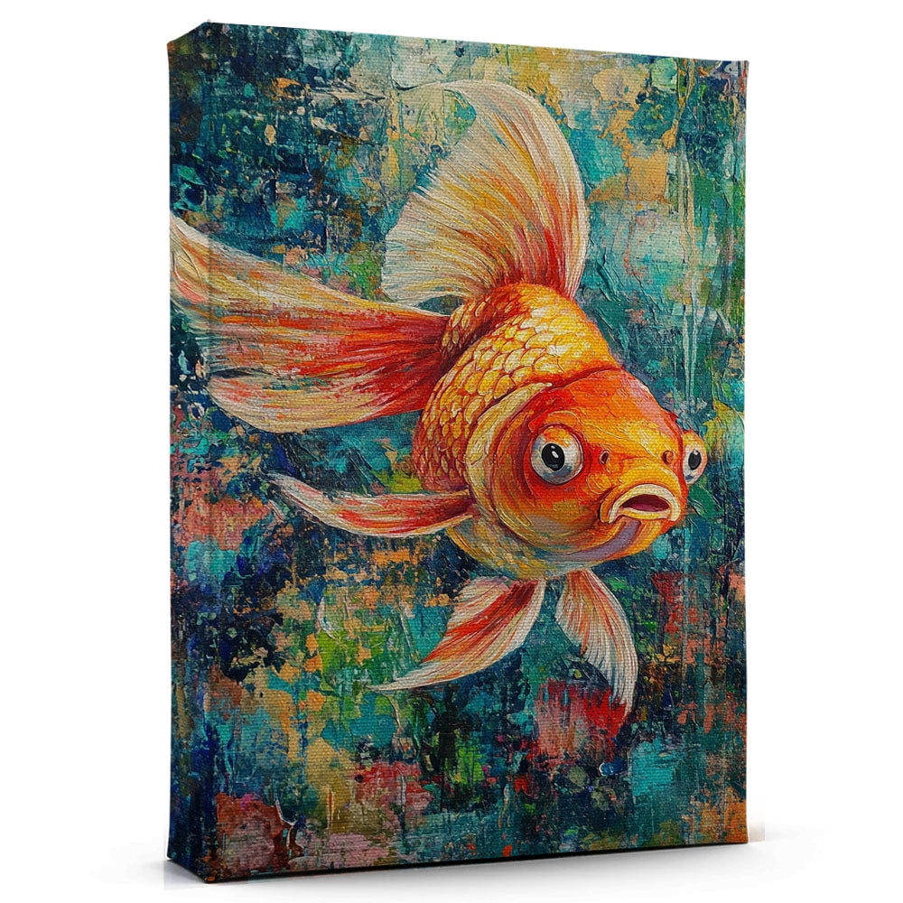 Curated visual reference: Goldfish Oranda Canvas Wall Art Animal Decor Goldfish Oranda Canvas Photo Inspiration