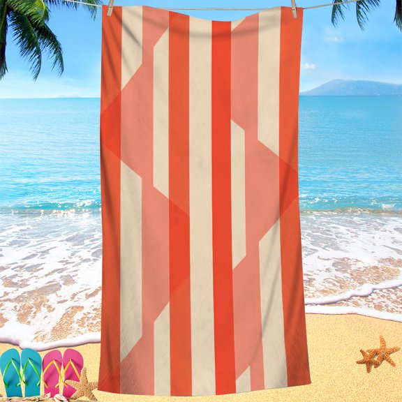 Goldfish Pattern Beach Towel Soft Absorbent Sun Protection Lightweight Towel Beach Shower Swimming Pool Travel Vacation Camping