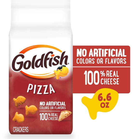 Goldfish Pizza Cheese Crackers, 6.6 oz Bag