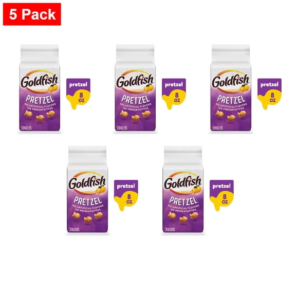 Goldfish Pretzel Crackers 8 oz - 5 Pack