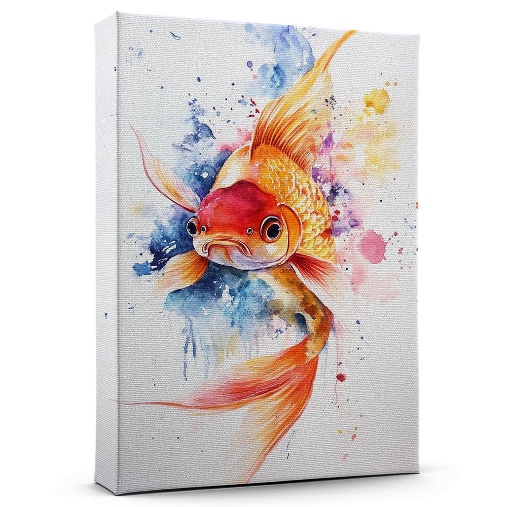 Art Centric Goldfish Tank Decor For Courtyards Reference: Goldfish Ranchu Canvas Wall Art Animal Decor Goldfish Ranchu Canvas