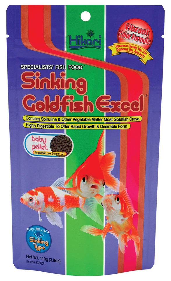Goldfish Sinking Wafers 3.88 Ounce Color Enhancing Nutritional Fish Food