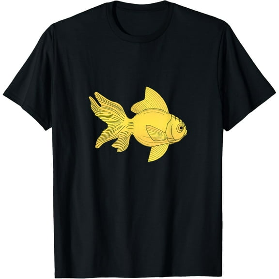 Goldfish T-Shirt men and women can wear, black, white, gifts