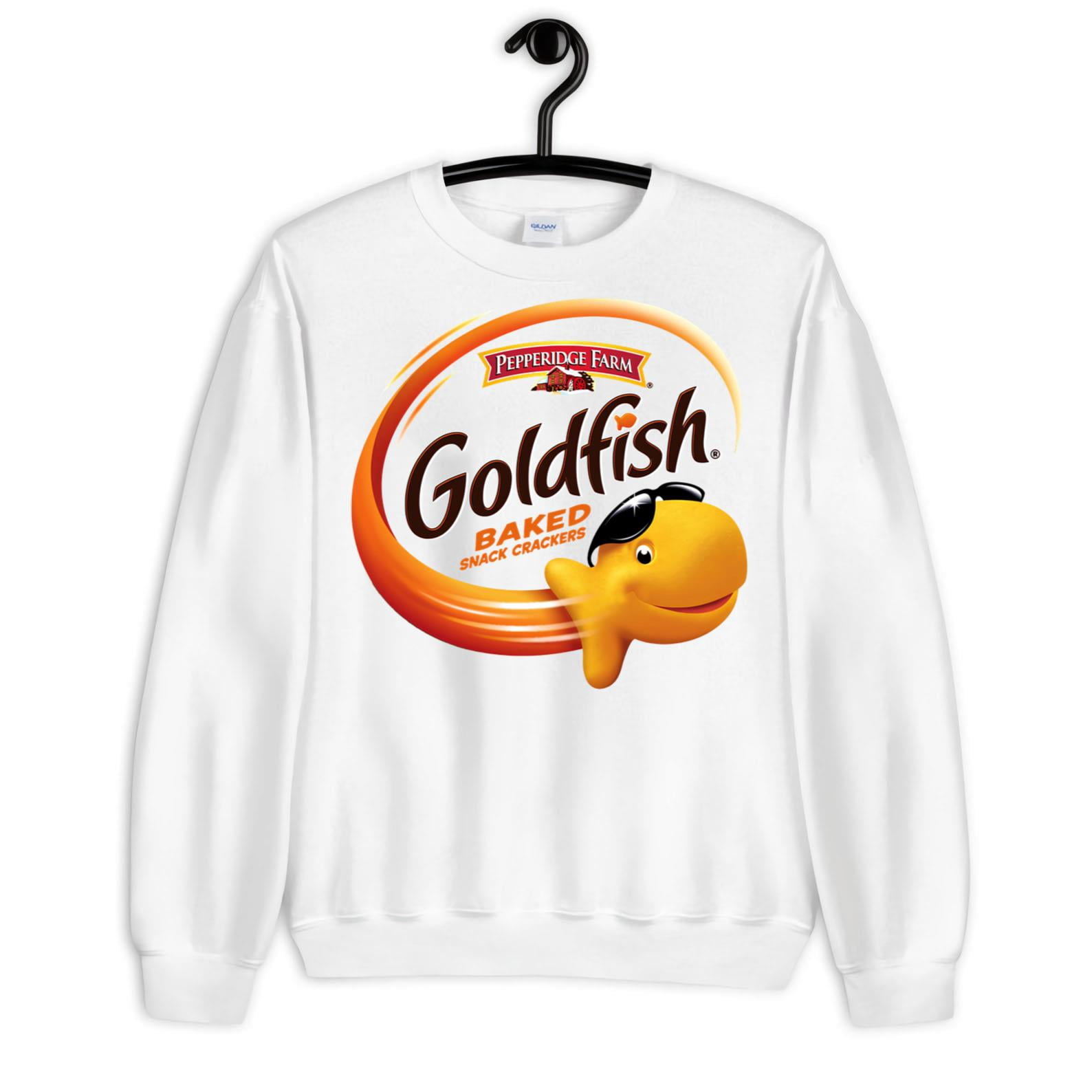 Curated visual reference: Gallery Detail: Goldfish Themed Snack Men S Black Shirt In Sizes Small