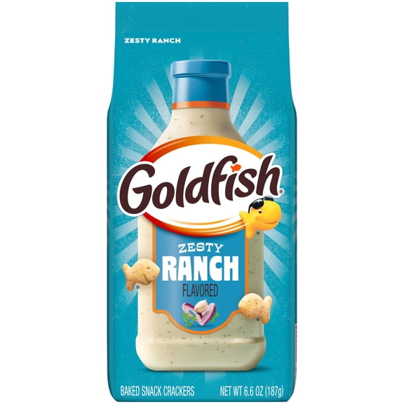 Goldfish Zesty Ranch Flavored Crackers, 6.6 Oz Bag