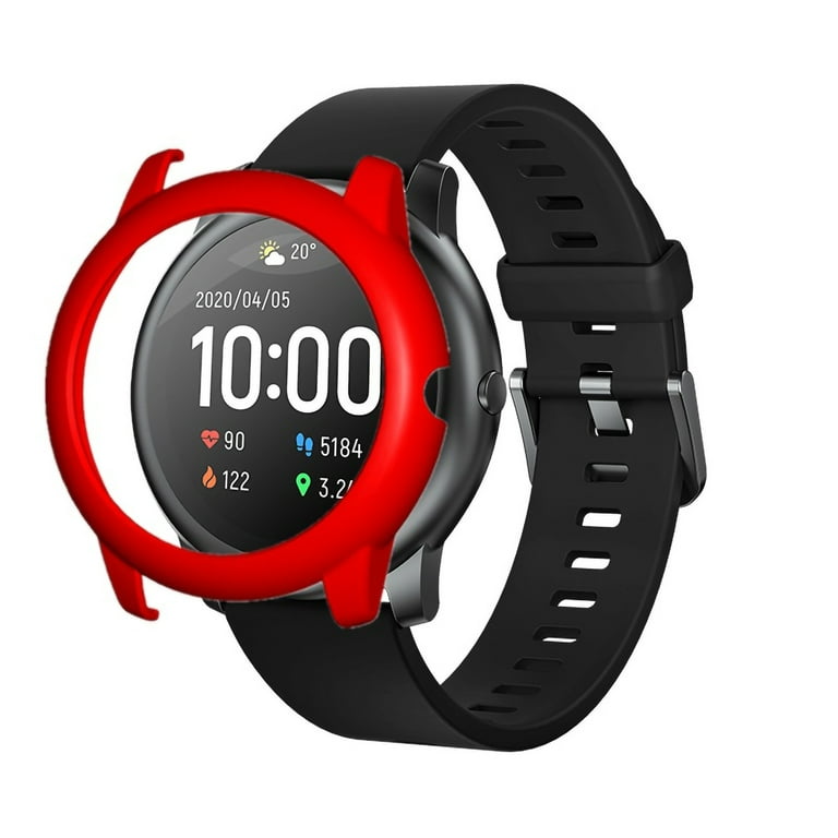 GoldHub 1PC Smartwatch Cases Anti Shock Watch Screen Protector PC Anti Drop Watch Face Covers Multiple Colors Optional Watch Cases Compatible with Haylou Solar LS05 Walmart