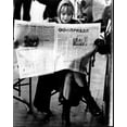 thumbnail image 1 of Goldie Hawn Reading Newspaper On Set Of The Girl From Petrovka Black And White Photo Print (16 x 20) - Item # MVM59224, 1 of 1