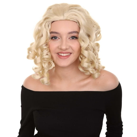 Goldilocks Womens Wig | Medium Curly Stage/Event Fancy Halloween Wig | Premium Breathable Capless Cap