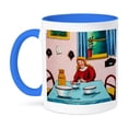 thumbnail image 1 of 3dRose, Goldilocks and the Three Bears What delicious porridge Vintage, 15oz Two-Tone Blue Mug, 1 of 3