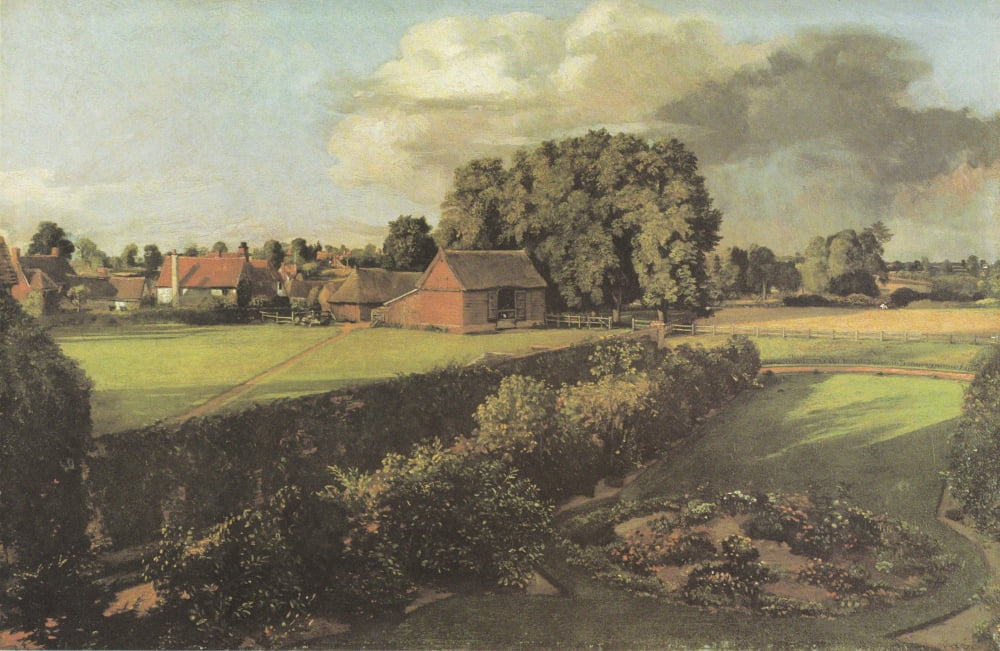 Golding Constables flower garden East Bergholt c1810 Canvas Art - John Constable (24 x 36)