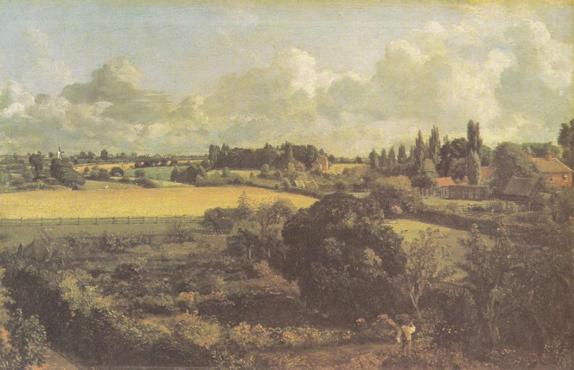 Golding Constables kitchen garden East Bergholt c1810 Canvas Art - John Constable (24 x 36)