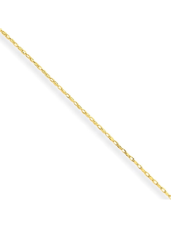 Golditta 10K Yellow Gold 0.5 mm Carded Cable Chain