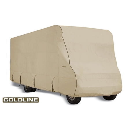 Goldline Class C RV Covers by Eevelle | Fits 38 - 40 Feet | Tan