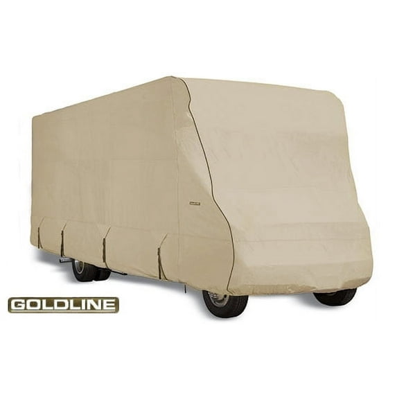 Goldline Class C RV Covers by Eevelle | Fits 40 - 42 Feet | Tan