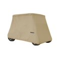 thumbnail image 1 of Goldline GLGL04 Universal Outdoor Slip-On 4 Passenger Golf Cart Cover by Eevelle - 106"L x 48"W x 62"H - Khaki, 1 of 1