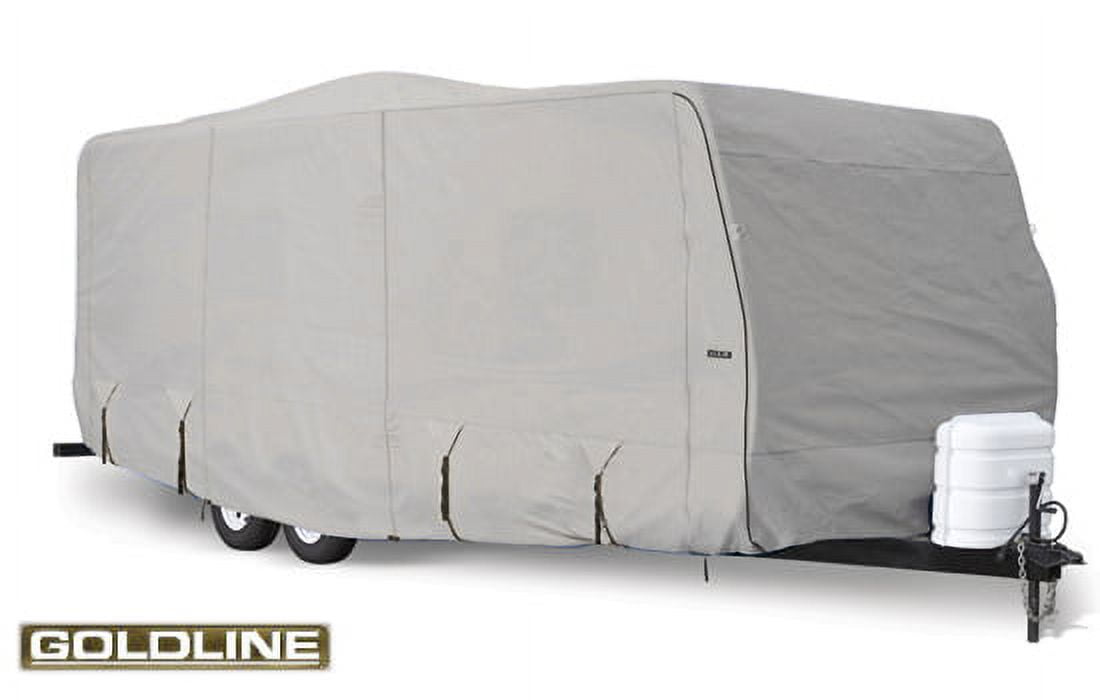 Goldline Travel Trailer Cover Fits 509" L x 102" W x 104" H Gray (GLRVTT4042G)