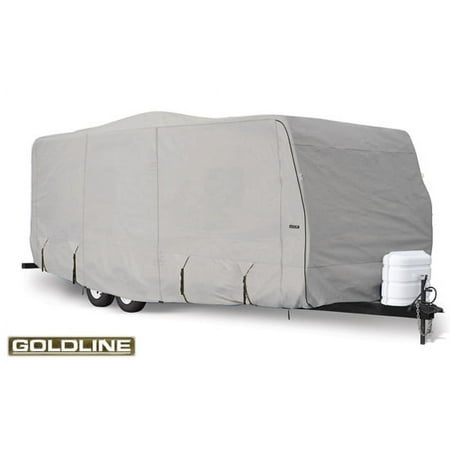 Goldline Travel Trailer Cover | Fits 509" L x 102" W x 104" H | Gray (GLRVTT4042G)