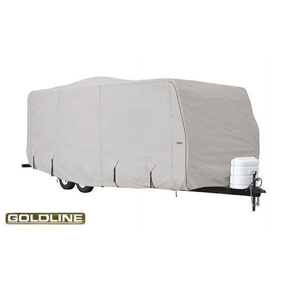 Goldline by Eevelle GLRV Travel Trailer Vehicle Cover | Fits 14 - 16 Feet | Gray