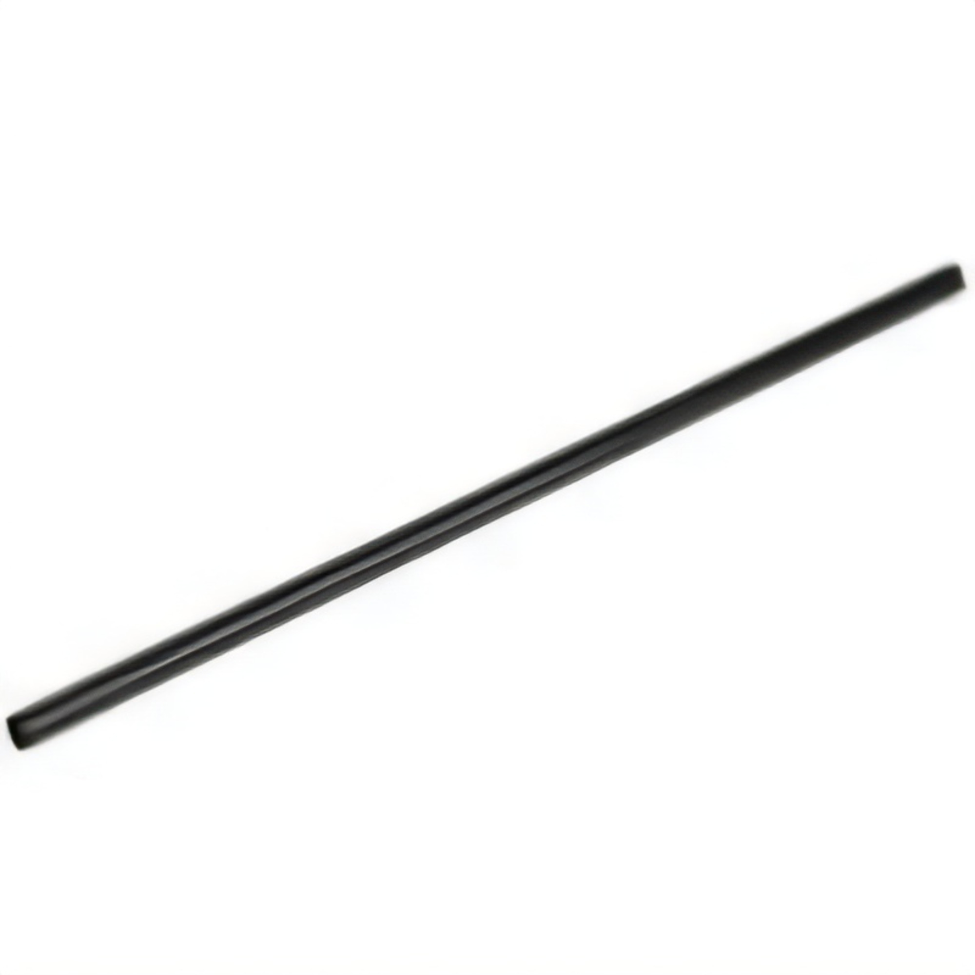 Goldmax Industries Inc. 5.75" Black Straight Margarita Straw 5000