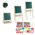 Goldmeet AllinOne Wooden Children Art Easel with Paper Roll and