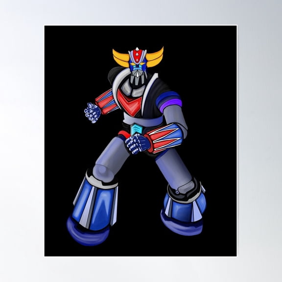 Goldorak, Grendizer Robot Poster Wall Art, Modern Wall Decor For Living Room Bedroom, 8x12 UNFRAMED