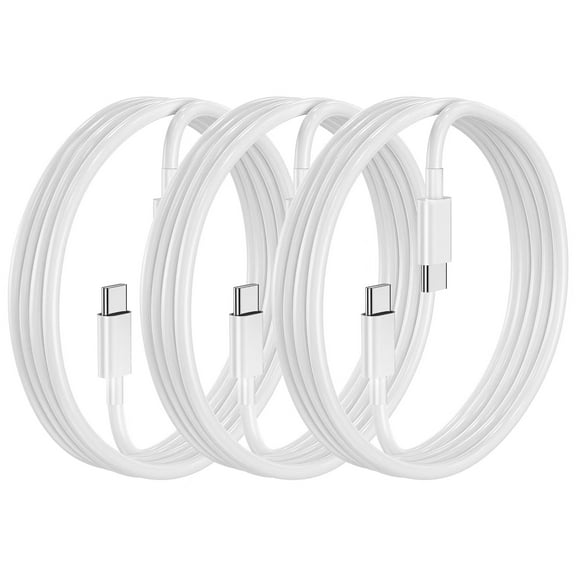 Goldove Perfect Length 6ft 3-Pack USB C to USB C Charging Cable, 60W Charger Cord ( Type C to Type C )